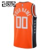 Maillot Basket Enfant Los Angeles Clippers Personnalisé 2025-26 Nike City Edition Orange Swingman
